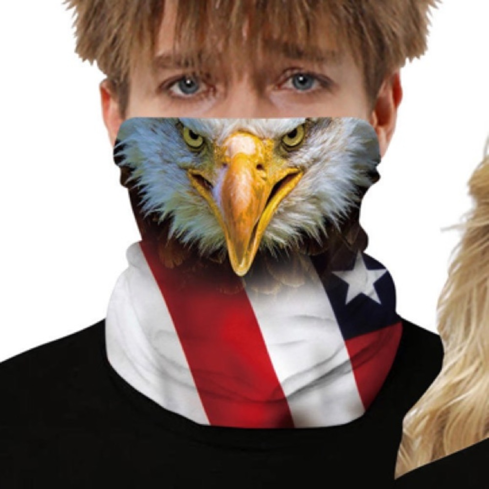 American Eagle face mask covering gaiter